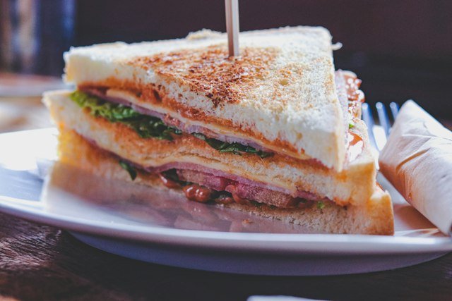 Triple-Decker Club Sandwich at Centinela Cafe